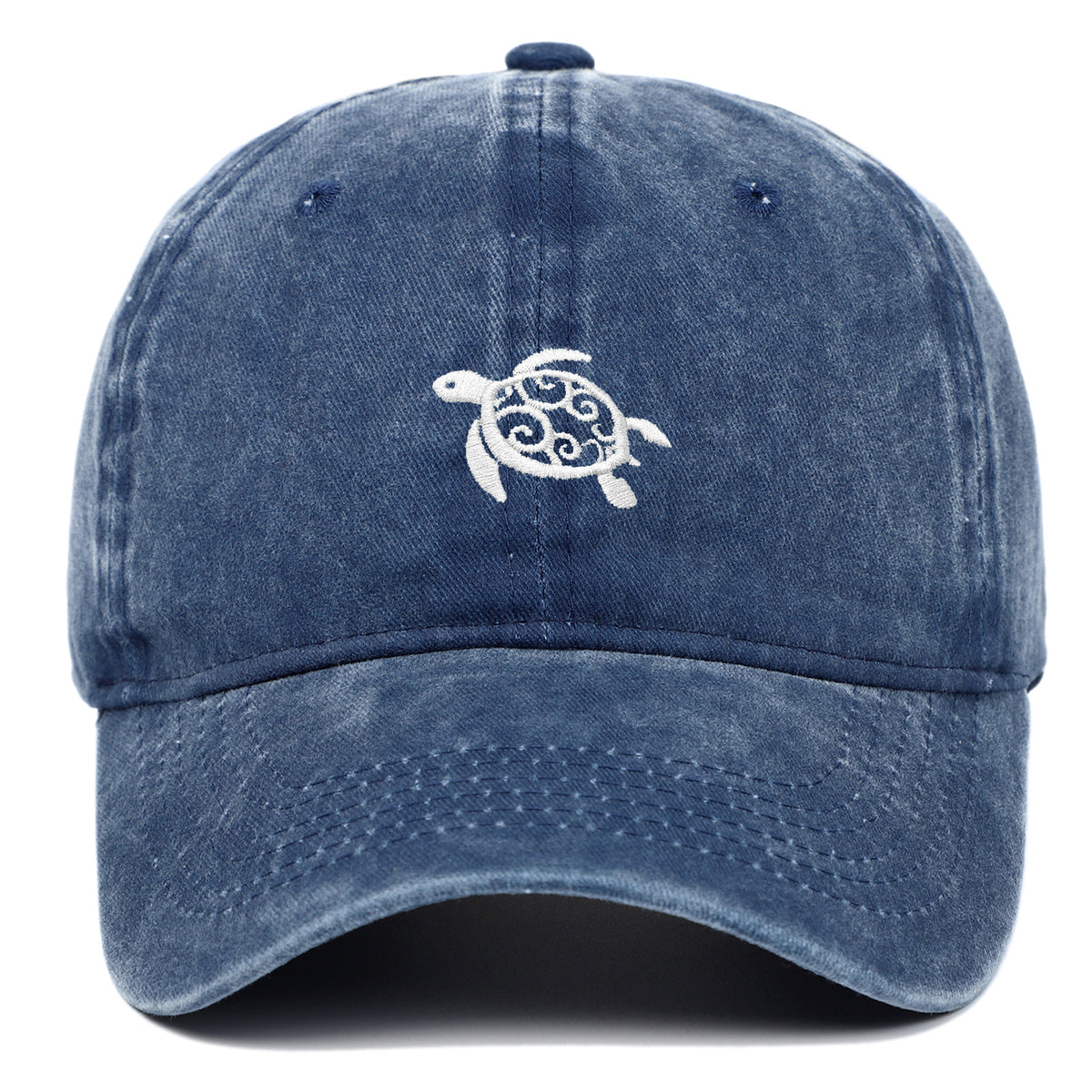 Turtle-pattern Baseball Cap, Washed Baseball Cap, Outdoor Casual Sun Hat, Cute and Versatile for Travel