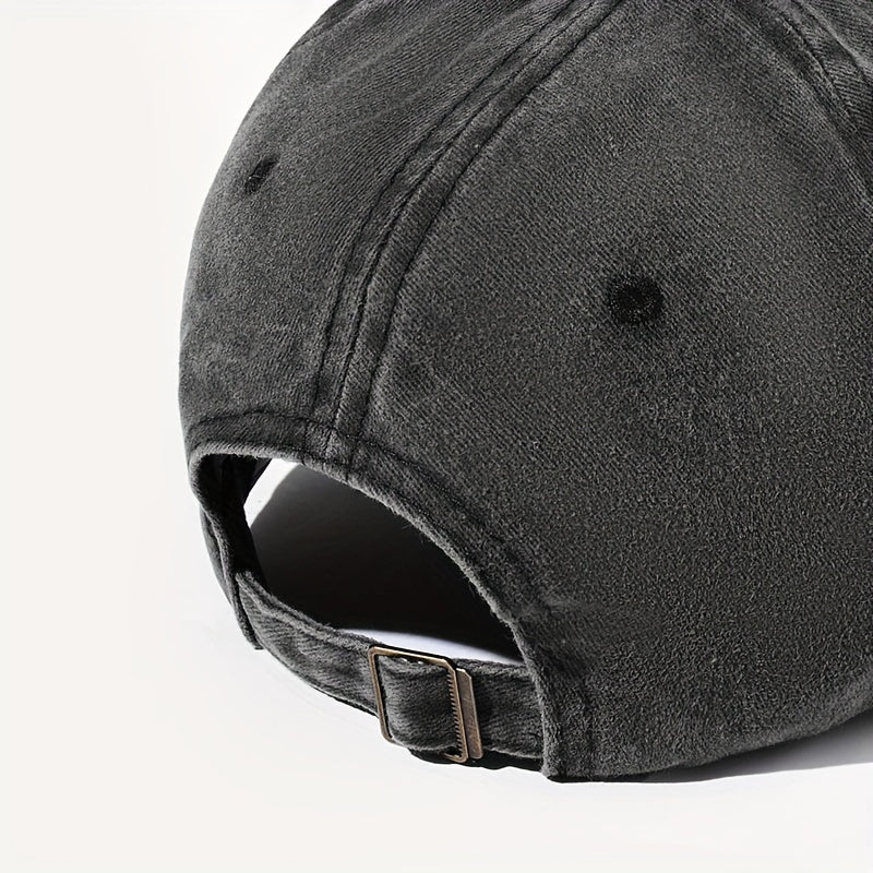 Unisex ROCK AND Printed Washed Vintage Baseball Cap Fashion Men Women Outdoor Hat Adjustable Circumference Trucker Hat Suitable for All Seasons Daily Wear