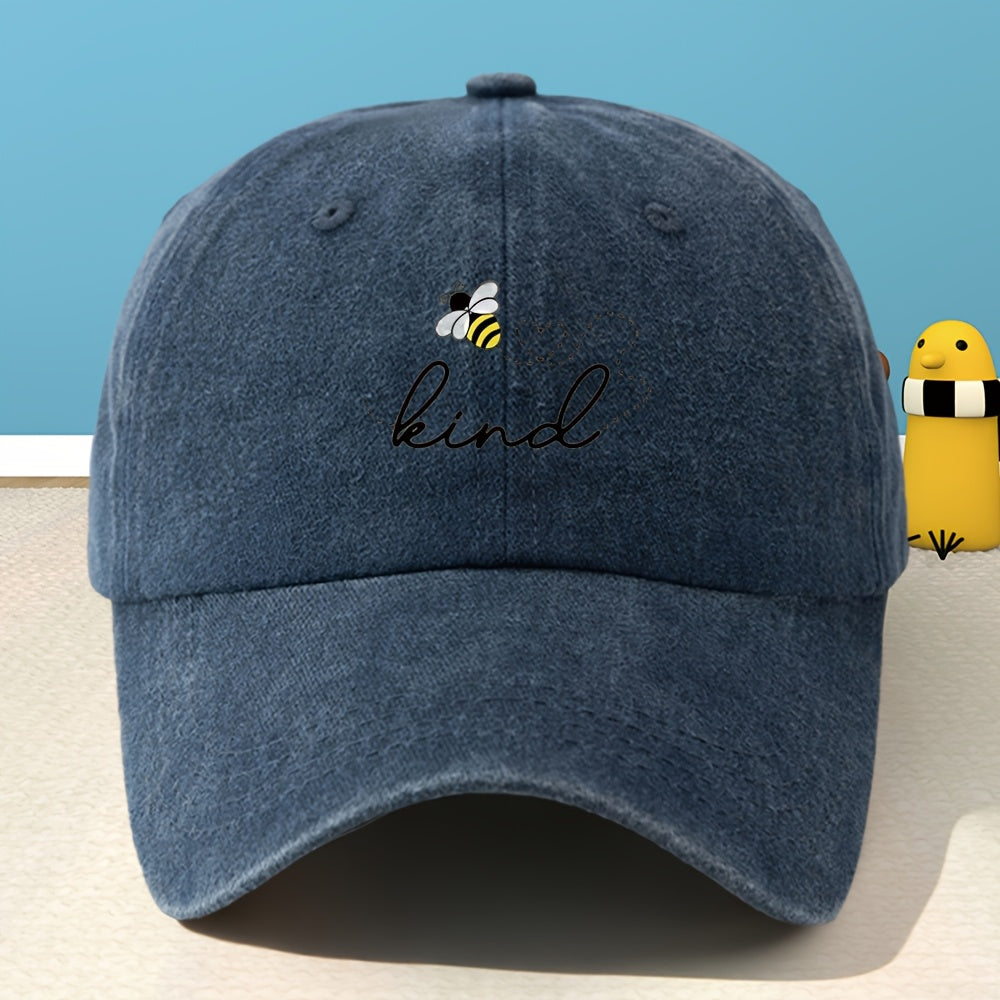 Unisex Printed Baseball Cap, Classic Washed Distressed Vintage Duckbill Cap for Outdoor, Casual, Sports, Shopping, and Vacation,  Street Rock Rap Hip-Hop Hat, Soft, Comfortable, Sweat-Absorbent, Adjustable Cap