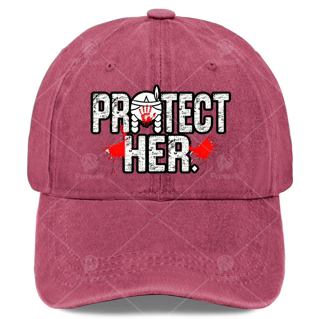 MMIW Awareness Indigenous Women Stolen Sisters Local Art Baseball Hat Unisex