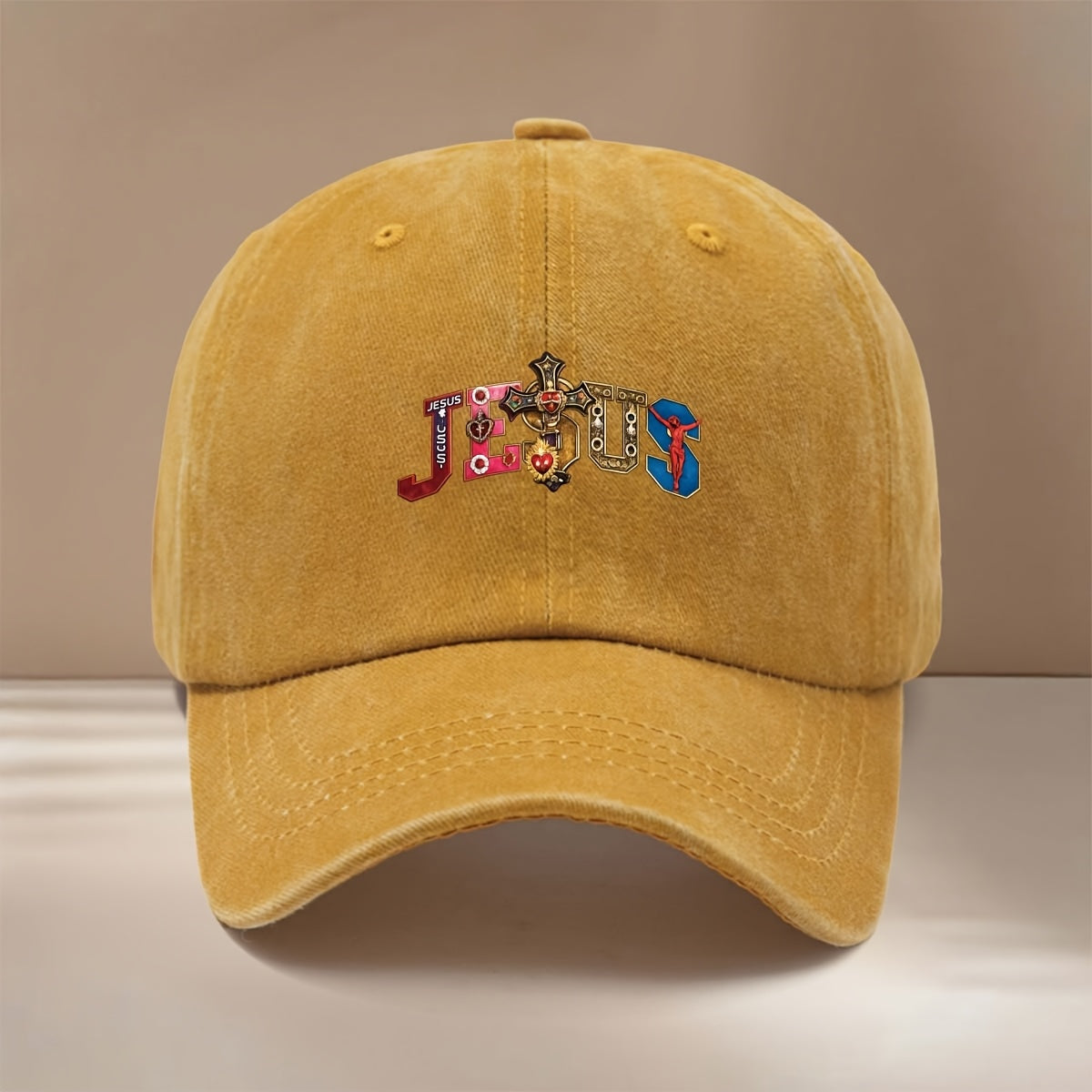 This Is a Baseball Cap with a Gemstone Pattern, Trendy, Comfortable, Adjustable Size, Duck Tongue Hat, Unisex, Lightweight, Personalized Curved Brim Hat, Suitable for Outdoor Sports, Dinners, Camping