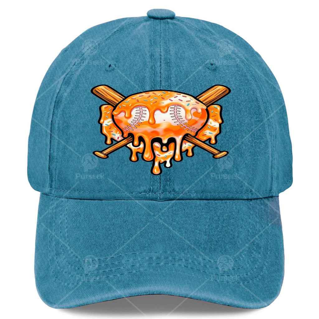 Trendy Baseball for Boys Featuring a Dripping Ice Cream Design
