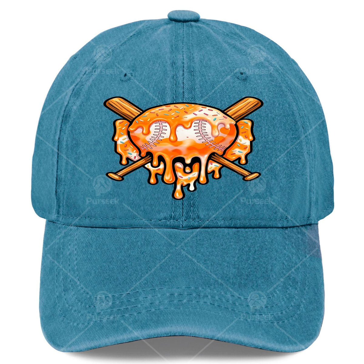 Trendy Baseball for Boys Featuring a Dripping Ice Cream Design