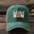 Trendy Unisex Embroidered BASKETBALL MOM Washed Baseball Cap for Outdoor And Casual Wear