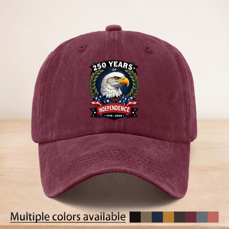 Vintage Eagle Pattern Independence Day Printed Baseball Cap, Adjustable Size, Suitable for All Seasons, Multi-functional, Lightweight and Breathable, Sun, Ideal for Outdoor Sports, Fishing, Picnics, Camping, Casual and Versatile, a Perfect