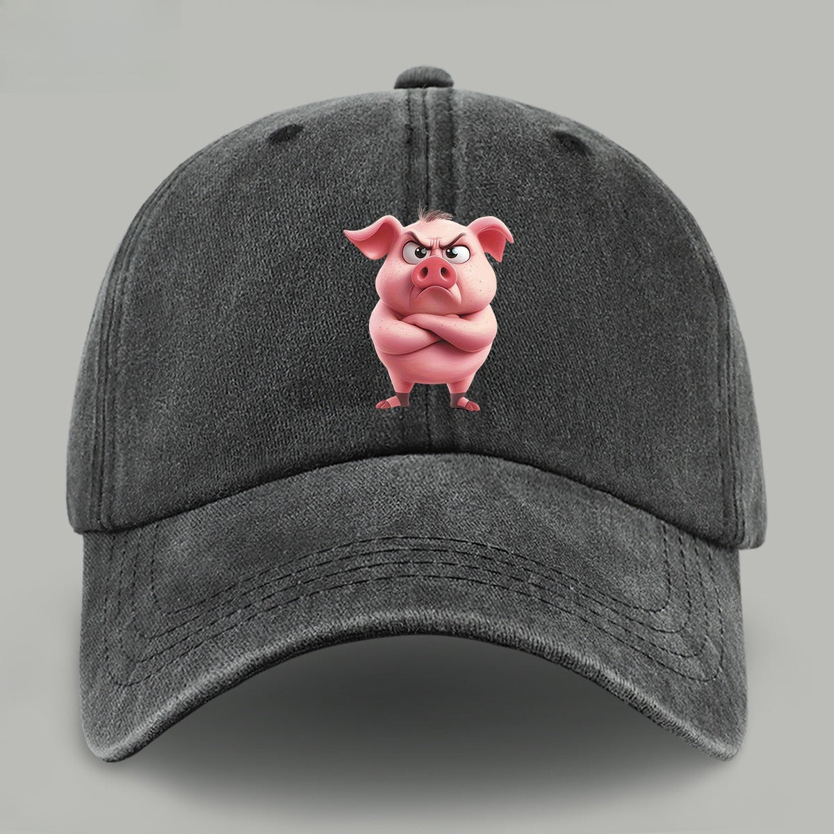 1pc 1pcs Pink Pig Print Baseball Cap for &, Adjustable Lightweight Breathable Unisex Hat Suitable for Outdoor, Beach, Casual Wear, Valentine's Gift for,, - Pig-Themed with Pig