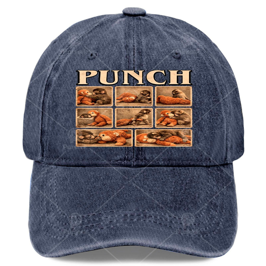 Retro Monkey Print Baseball - Suitable for Christmas Gifts, Games, 4th of - Lightweight Full-Body Monkey Hat with Iconic Mokey, Unisex Casual for Themed Events and Casual Attire