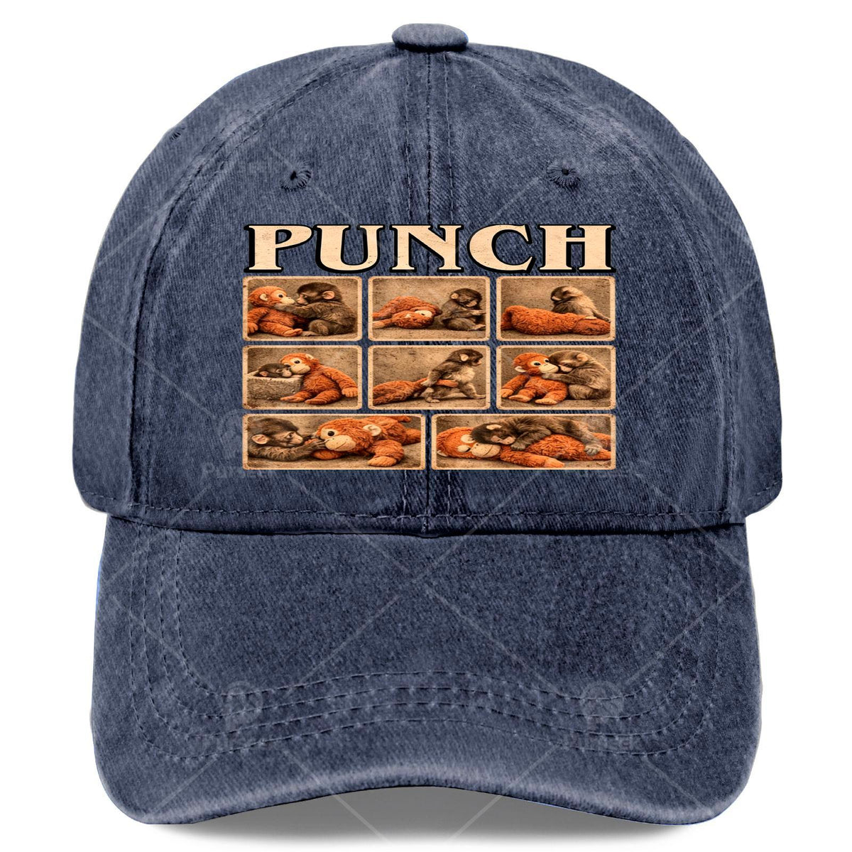 Retro Monkey Print Baseball - Suitable for Christmas Gifts, Games, 4th of - Lightweight Full-Body Monkey Hat with Iconic Mokey, Unisex Casual for Themed Events and Casual Attire