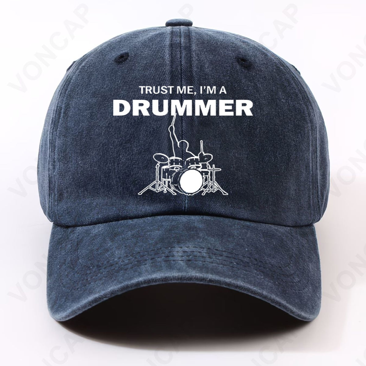 Unisex Drummer Print Baseball Cap with Chest Drum - Adjustable Washable Hat Suitable for Campus, Sports, Parties, Commuting - Lightweight Machine Washable Cap for Men & Women, Drum-Themed Casual Wear for Home and Outfits
