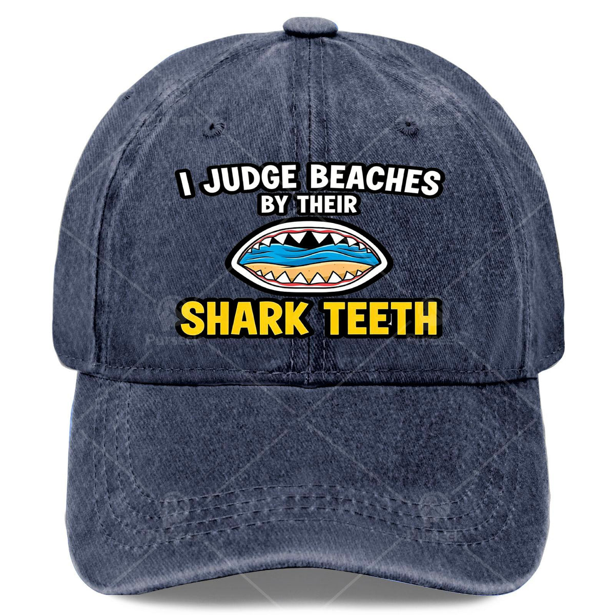 Unisex Baseball Featuring Shark Tooth Fossil Design by Judge Beaches