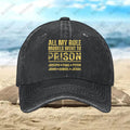 Men' All My Idols Have Gone to Prison Baseball Cap - Retro Prison-Themed Dad Hat with Iconic Print, Knitted Machine-Washable Cap Suitable for Casual Wear & Themed Events, Novelty Gift for Fans of Prison Culture