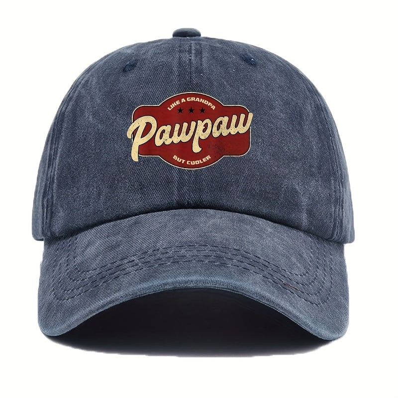 Men's Vintage Baseball Cap with "Cool as Grandpa" Humorous Graphic Print - Adjustable Back-Closure Lightweight Non-Stretch Suitable for Outdoor, Casual, Sports & Casual Attire - Retro Grandpa Design for Leisure Activities