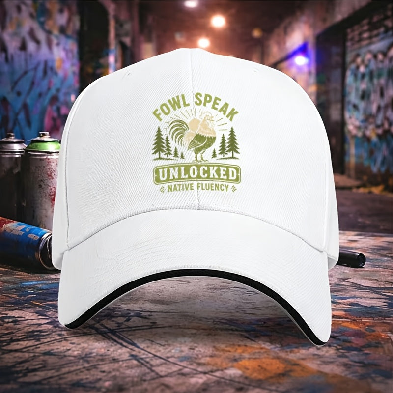 Sandwich Brim Baseball Cap, Adjustable Unisex Casual Hat, Ideal for Halloween Christmas Party, Holiday Gift for Daily Outdoor Wear