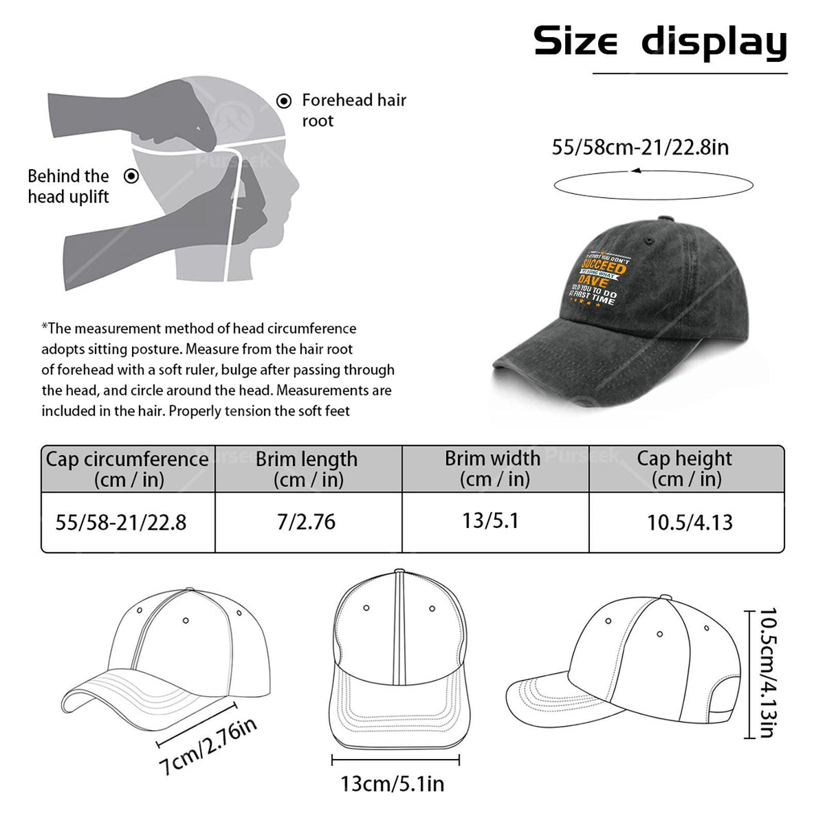 If at First You Dont Succeed Try Doing What Dave Told Youpng Baseball Hat