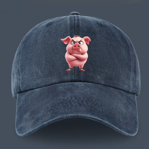 1pc 1pcs Pink Pig Print Baseball Cap for &, Adjustable Lightweight Breathable Unisex Hat Suitable for Outdoor, Beach, Casual Wear, Valentine's Gift for,, - Pig-Themed with Pig