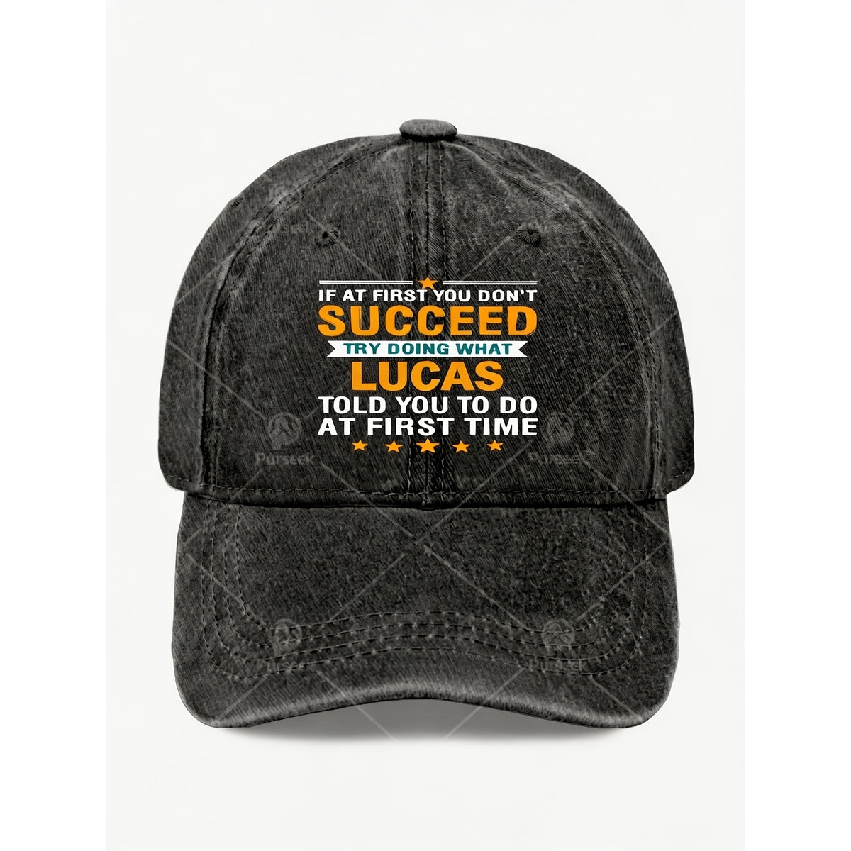 Men' & Women' Vintage Baseball Cap with Motivational Quotes - Adjustable Pull String Hat, Full-Print Retro, Machine Washable Suitable for Casual Streetwear, Gym, Office, Gift for Anniversary or Casual Attire