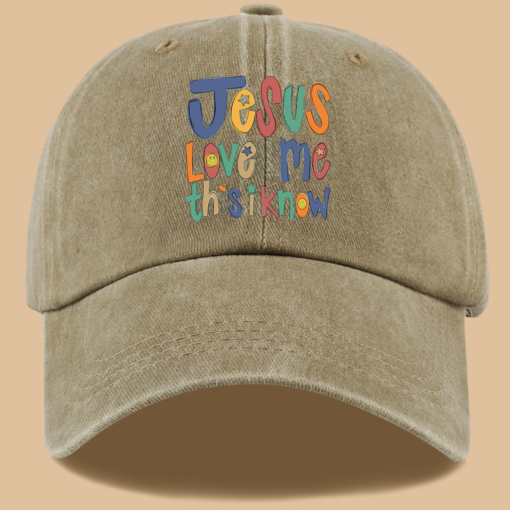 1pc Christian-themed Printed Baseball Cap with a Warm and Affectionate Design, Featuring Rounded, Cute, and Colorful Text. Lightweight, Comfortable, and Breathable Sun Hat with a Stylish, Simple, and Aesthetically Pleasing Look. Adjustable Size