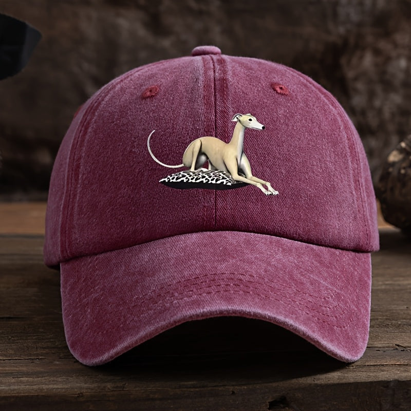 Vintage Washed Baseball Cap with Curved Brim & Retro Print - Soft Suitable for Outdoor Sports, Hiking, Streetwear, Hip-Hop Hat - Washed Look for Running, Camping, Fishing - Curved Visor for