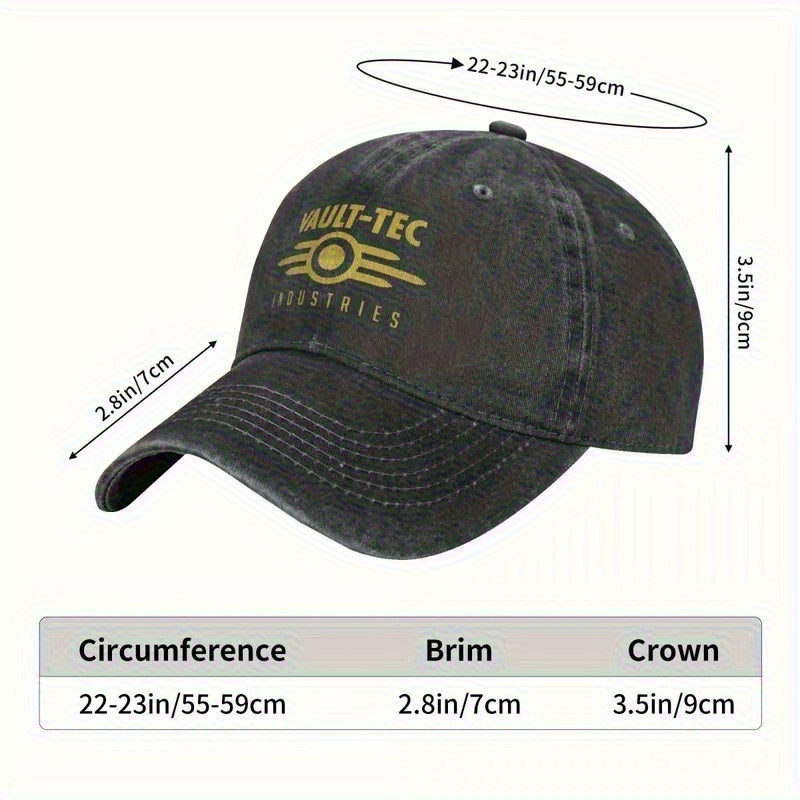 Vintage Distressed Black Baseball Cap with Logo- Adjustable Lightweight Hat for Men And Women, Washable And Durable, Curved Brim, Casual Outdoor And Decorative, Unisex, Retro Style, White Hollow Design, Comfortable for All Head Sizes