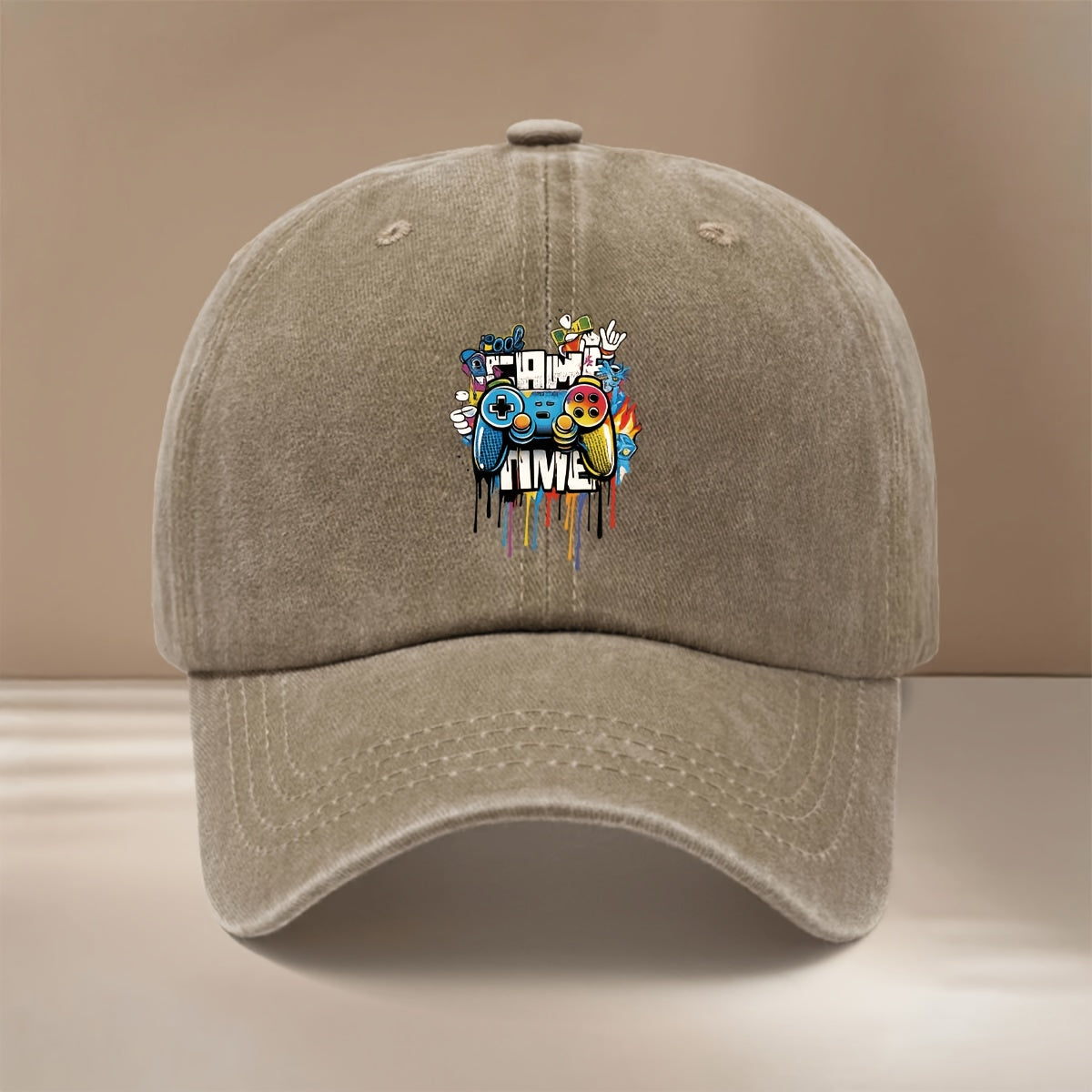 This Is a Comfortable And Stylish Baseball Cap Featuring a GAME TIME Design. It Has an Adjustable Size And Is Suitable for Both Men And Women. The Easy And Unique Duckbill Cap Is Perfect for Outdoor Sports, Gatherings, And Camping