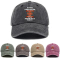 Washed Distressed Printed Baseball Cap Adult Washed Distressed All-Match Style Letter Printed Soft Top Baseball Cap Men Women Outdoor Universal Sun Hat
