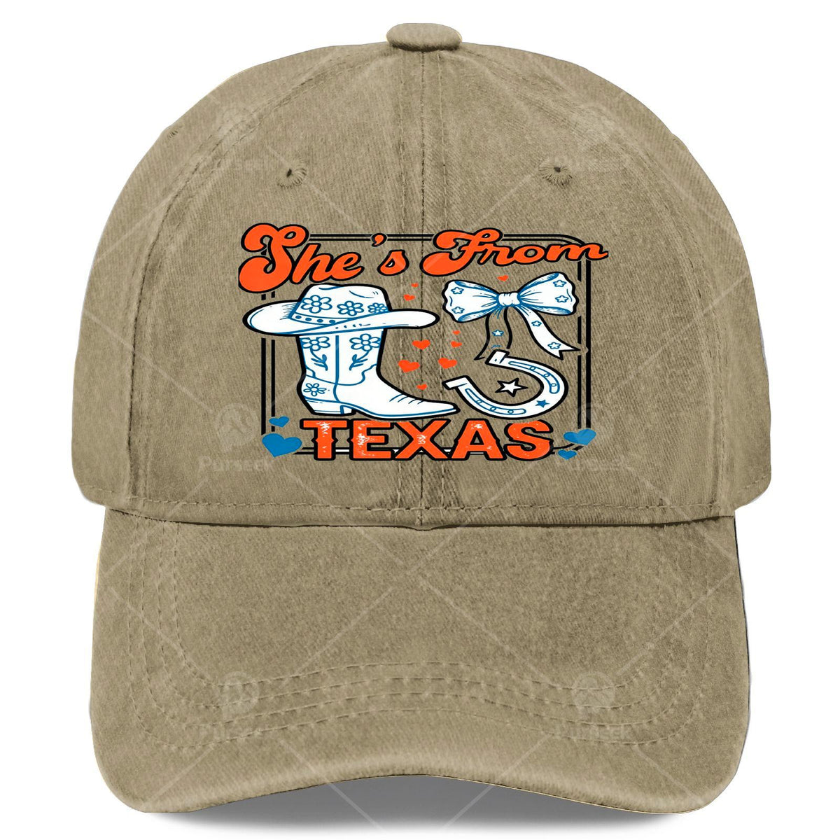 Retro Texas Cowgirl Baseball - Lightweight Western Hat with Full-Body Texan Print, Round Top & Curved Brim Suitable for Games, 4th of, Christmas, Casual Wear - Unisex for Outfits