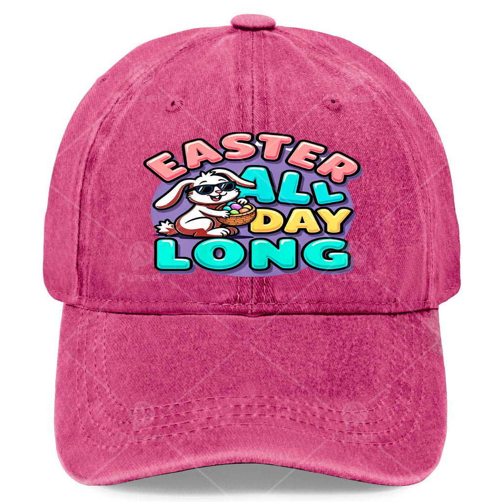 Boys Easter Weather Looks Perfect Baseball Hat Unisex Fashion Washed Distressed