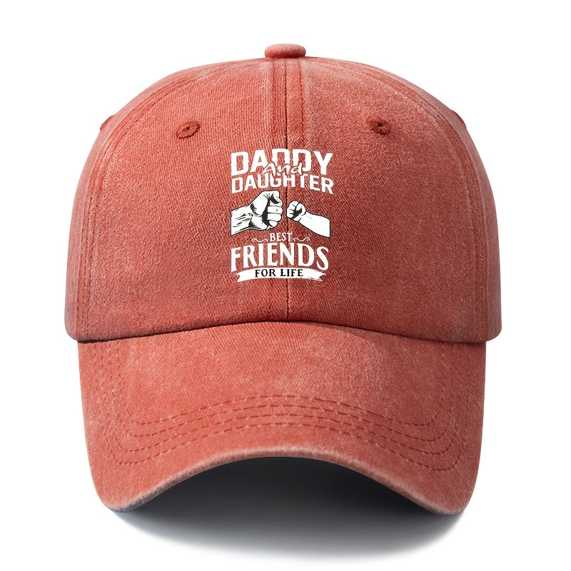 A Unisex Fashionable and Versatile Printed Fist-bump Baseball Cap, Featuring a Classic Vintage Washed Outdoor Lightweight Curved Brim. Suitable for Casual Occasions Such as Outdoor Vacations, Travel, and Camping. Also Ideal as a Hip-hop Hat