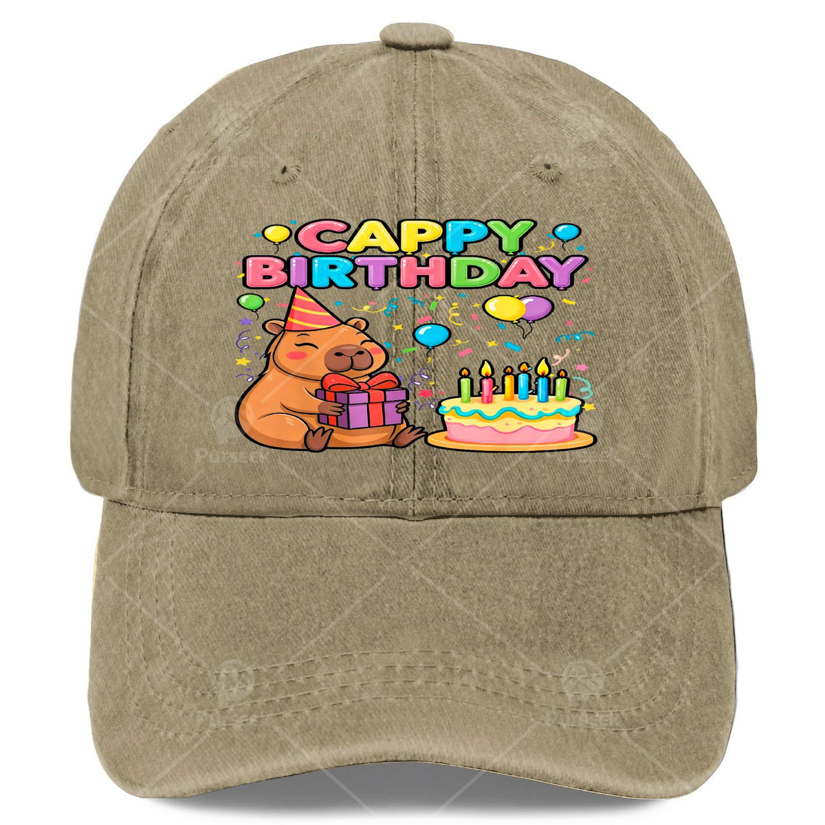 Capybarass Loverses Cappy Birthday Girl Boys Happy Birthday Partys Baseball Hat
