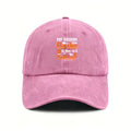 Washed Baseball Cap, Classic Adjustable Casual Hat, Ideal for Halloween Christmas Party, Holiday Gift for Men Women Daily Outdoor Wear