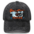 Retro Texas Cowgirl Baseball - Lightweight Western Hat with Full-Body Texan Print, Round Top & Curved Brim Suitable for Games, 4th of, Christmas, Casual Wear - Unisex for Outfits