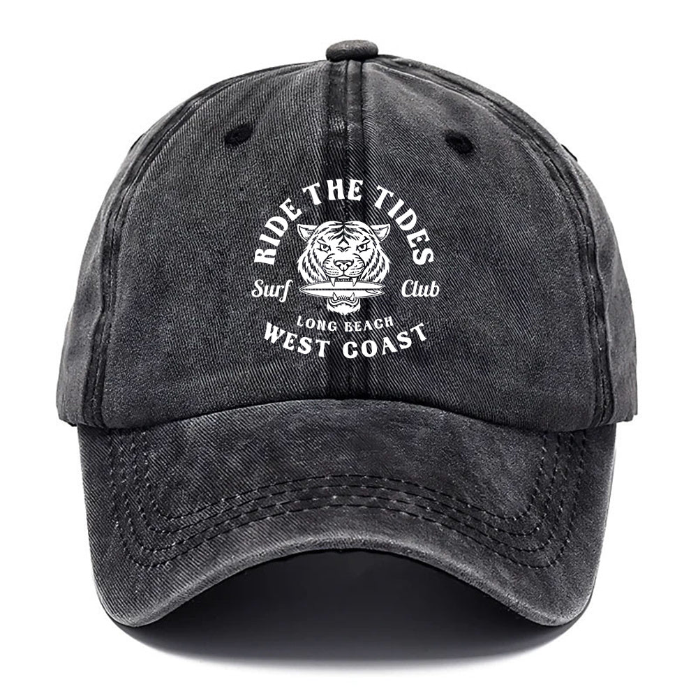 1pc Men's & Women's Tiger Print Baseball Cap - Adjustable Dad Hat with Curved Brim, Breathable Washed Cap Suitable for Outdoor, Casual, All- Wear, Tiger Design, Unisex for, Daily Use, and for All Occasions