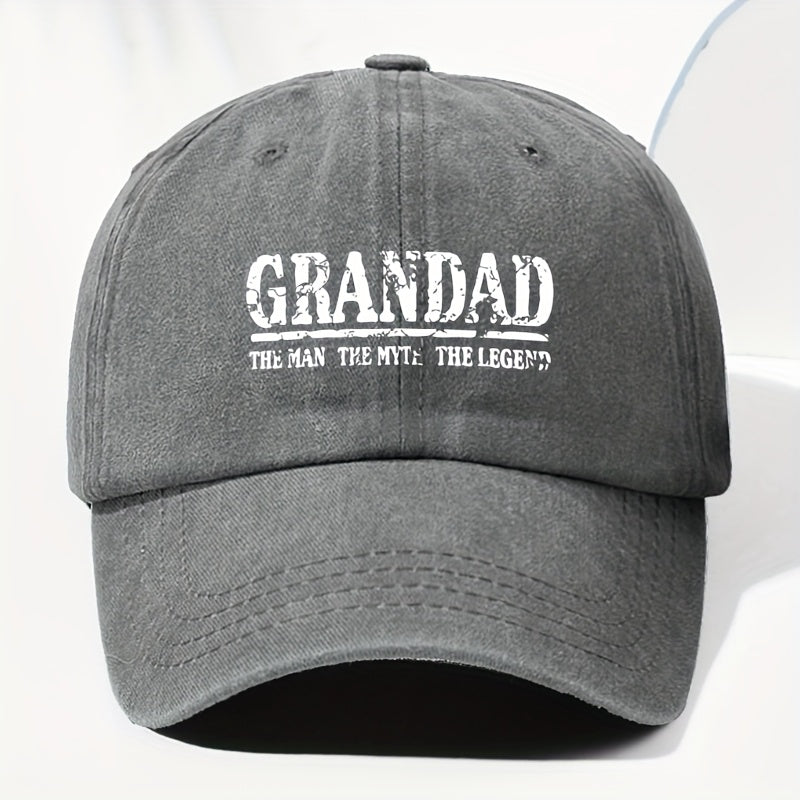 Unisex Letter Print Washed Vintage Baseball Cap, Fashionable Sun Outdoor Hat for Men and Women, Adjustable Trucker Hat Suitable for All Seasons and Daily Wear