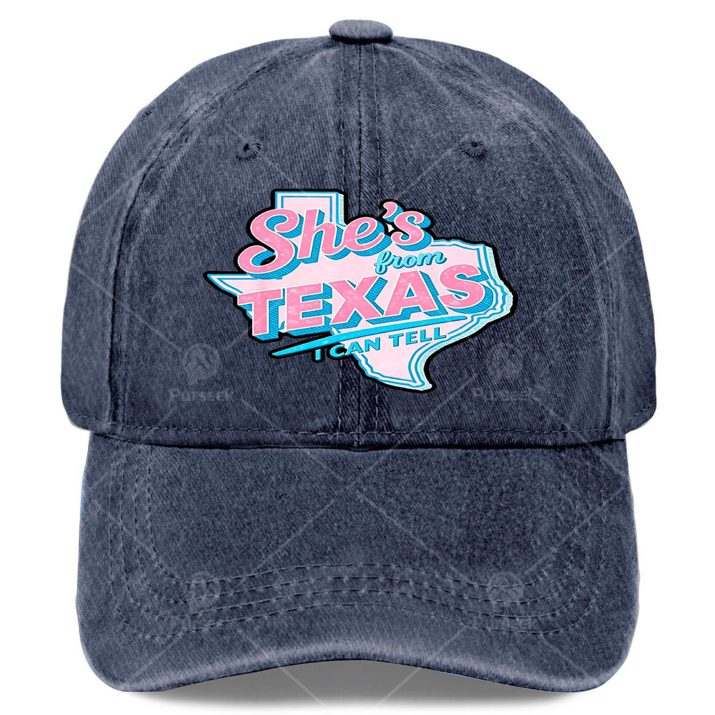 I Can Tell She'S a Texas Girl by Her Retro Vintage Baseball