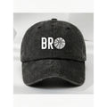 BRO Men & Women' Vintage Washed Dad Hat with BRO & Basketball Graphic - Adjustable Suitable for Sports, Casual Streetwear, Machine Washable Gift for Fans, Retro Washed Style for Gym, Casual Attire