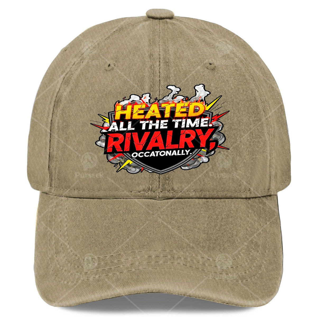 Funny Heated All The Time Rivalry Occasionally Quote Baseball Hat Unisex