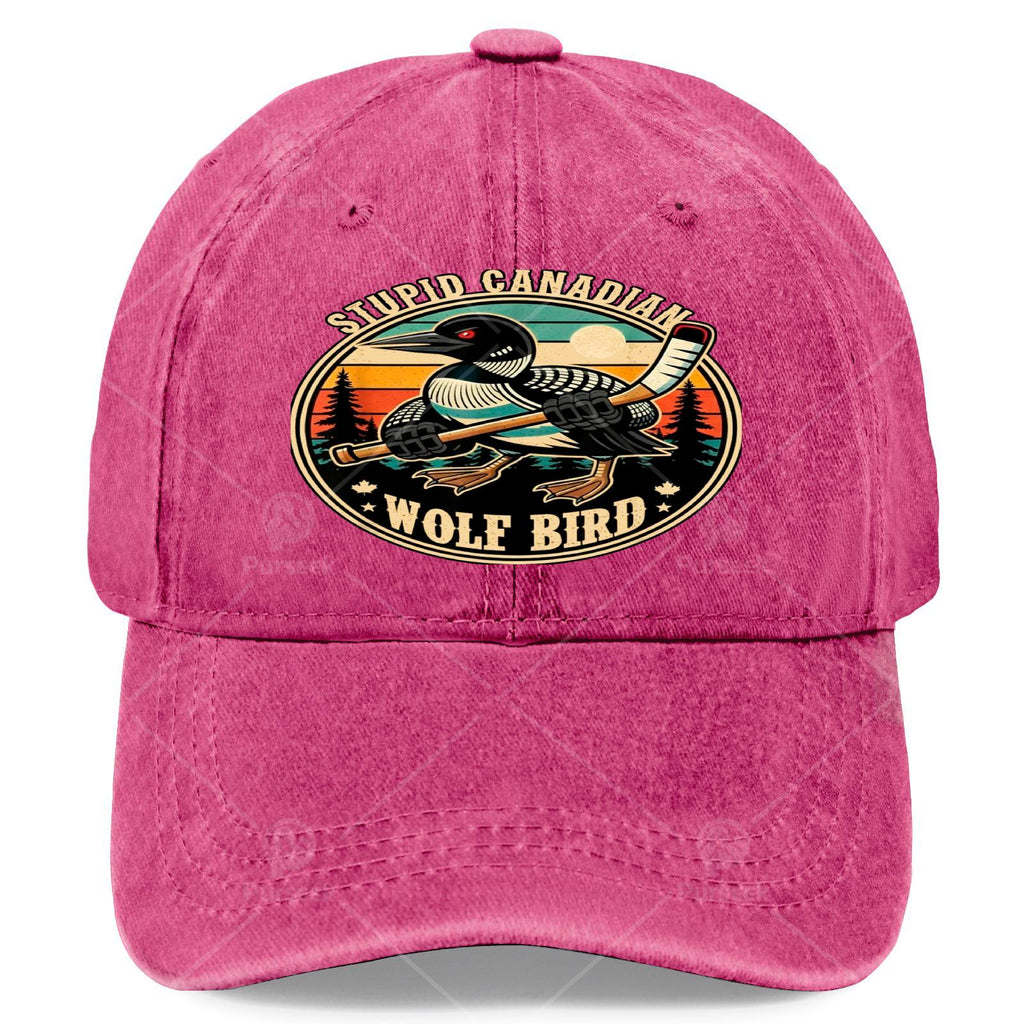 Retro Canadian Wolf Bird Heated Hookey Loon Baseball for Everyone
