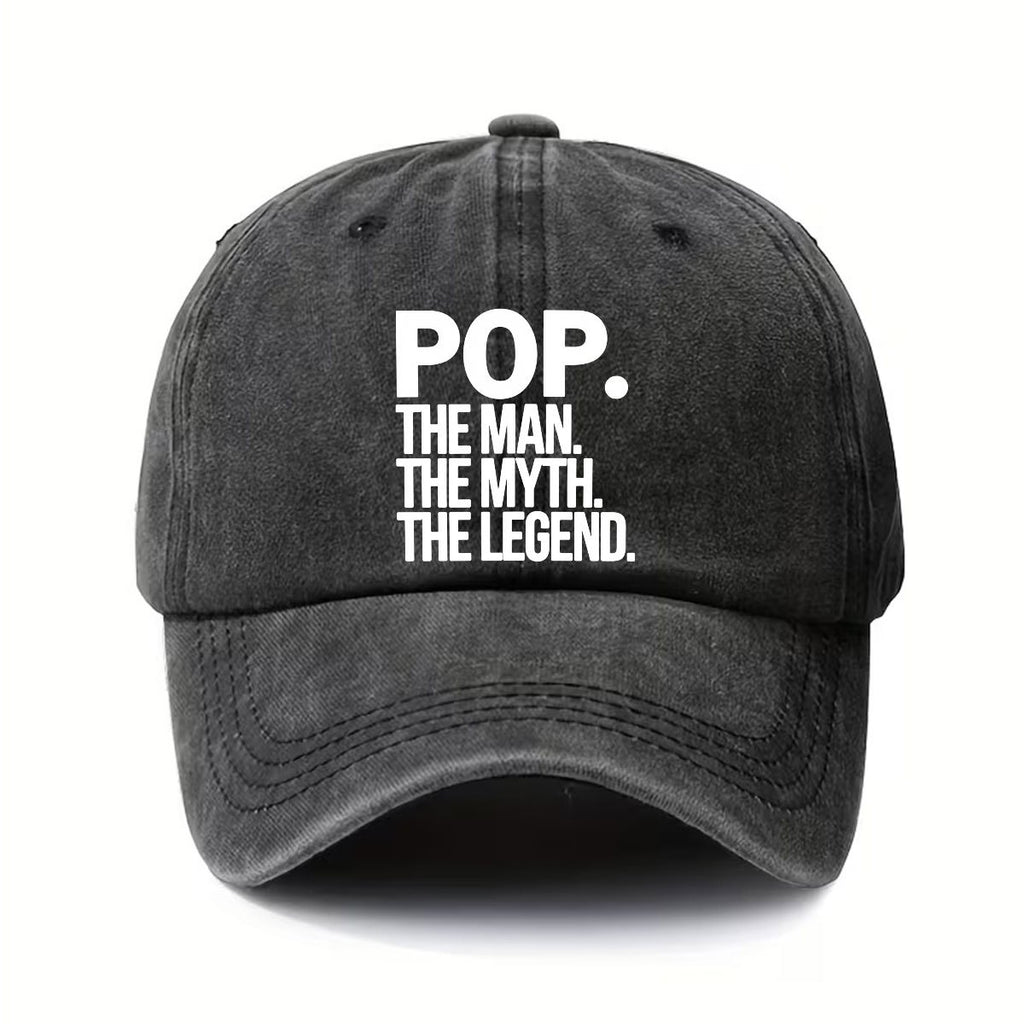 Classic Design POP Men'S "Legend of The God-Man" Black Baseball Cap - The Perfect Birthday Gift for Friends, Relatives, And Colleagues