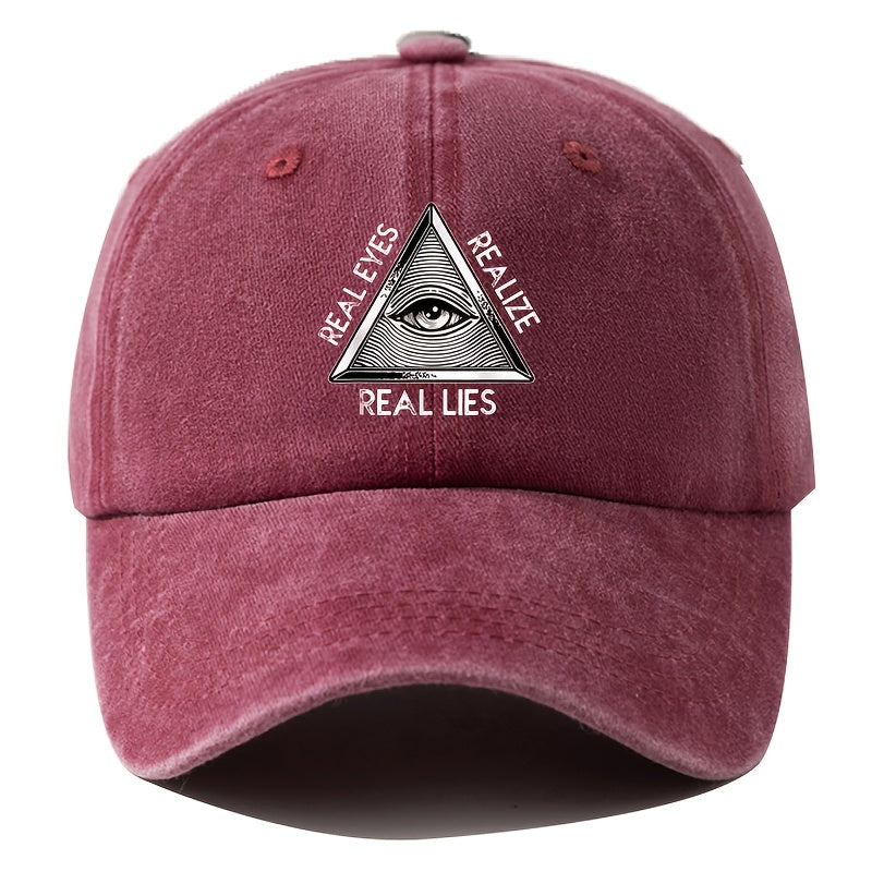 A Men'S Baseball Cap with Cartoon Print, Adjustable, Fashionable And Versatile, Suitable for Outdoor Camping, Hiking, Fishing