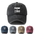 A Unisex Fashionable and Versatile Printed "FISHING&BEER" Baseball Cap, Featuring a Classic Vintage Washed Outdoor Lightweight Curved Brim Design. Suitable for Outdoor Vacations, Travel, Camping, and Other Casual Occasions. Ideal for Holiday Parties