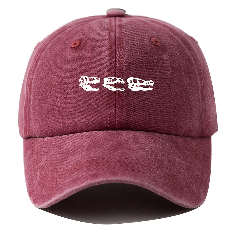 Men'S Baseball Cap Unisex Cartoon Print Adjustable Fashion Versatile Duckbill Hat Suitable for Outdoor Camping, Hiking, Fishing