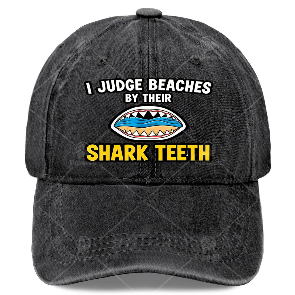Unisex Baseball Featuring Shark Tooth Fossil Design by Judge Beaches