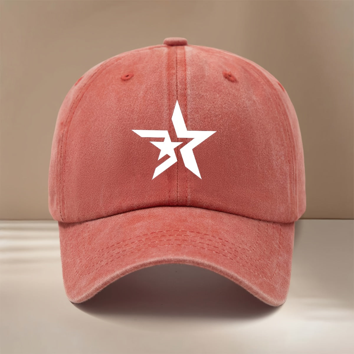 Double-layer Five-pointed Star Line Pattern Baseball Cap, Adjustable Size, Lightweight Hip-hop Hat, Unisex Casual Cap for Parties, Dinners, and Camping, Comfortable and  Curved Brim Hat, Versatile Snapback Cap, Simple, Trendy, and Cool Six-panel Cap