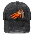 Babys Viral Monkey Punchs Hugging Baseball Hat Unisex Cool Washed Distressed