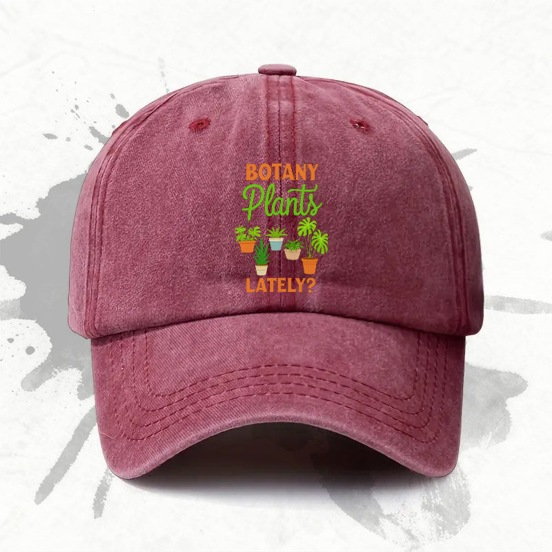 1P 1pc, Adjustable Baseball Cap with "Plant" Print, Lightweight Printed Women's Hat, "Plant Lover" Men's Trendy Cap, an Ideal Gift for Weddings, Parties, and Birthdays.