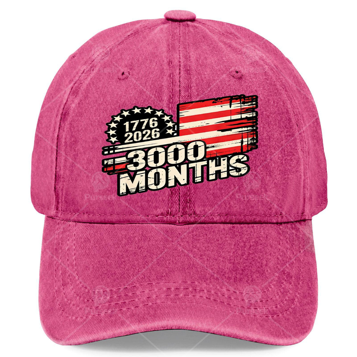 United States 3000 Months 1776 July 4, 2026 American Flag 250Th Anniversary Unisex Vintage Baseball