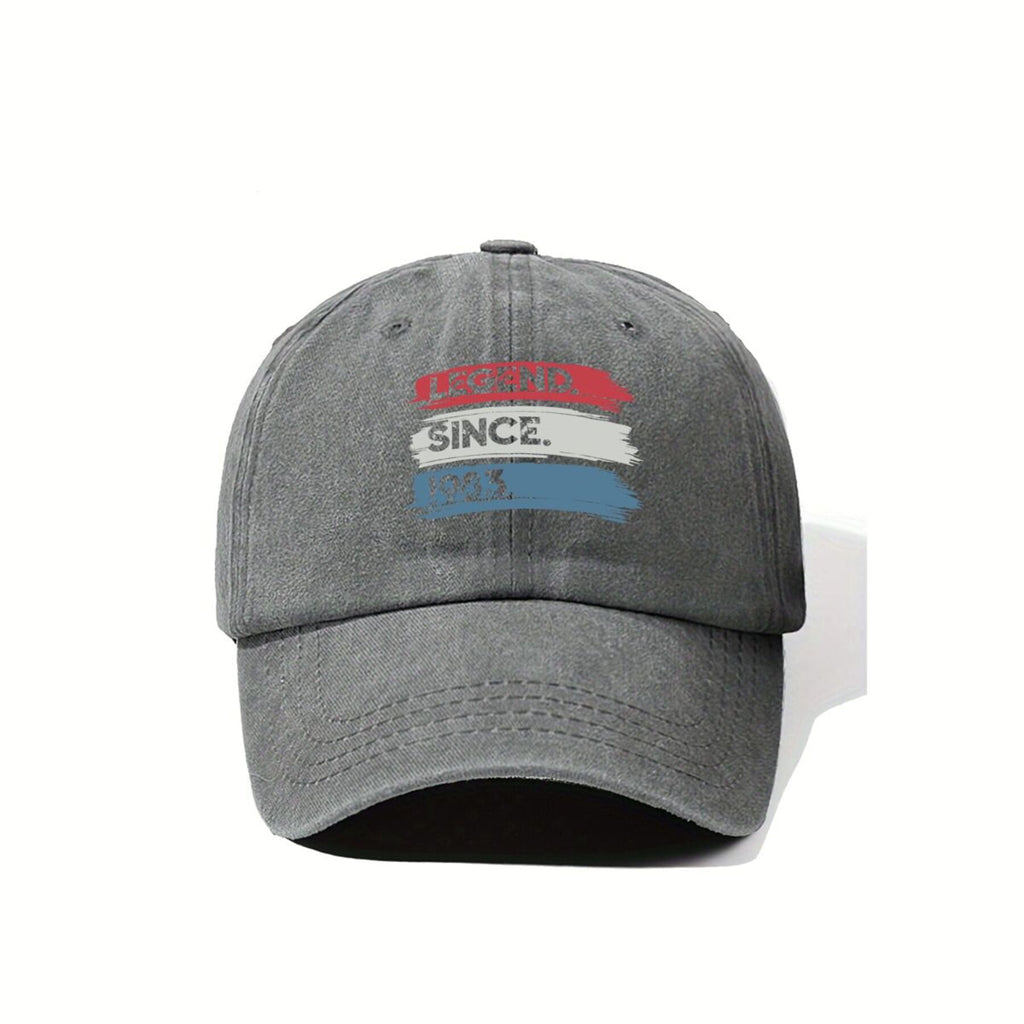 Legend Since 1983 Retro Badge Outdoor Adventure Printed Baseball Cap Men's Breathable Universal Cap Summer Sun Trucker Hat
