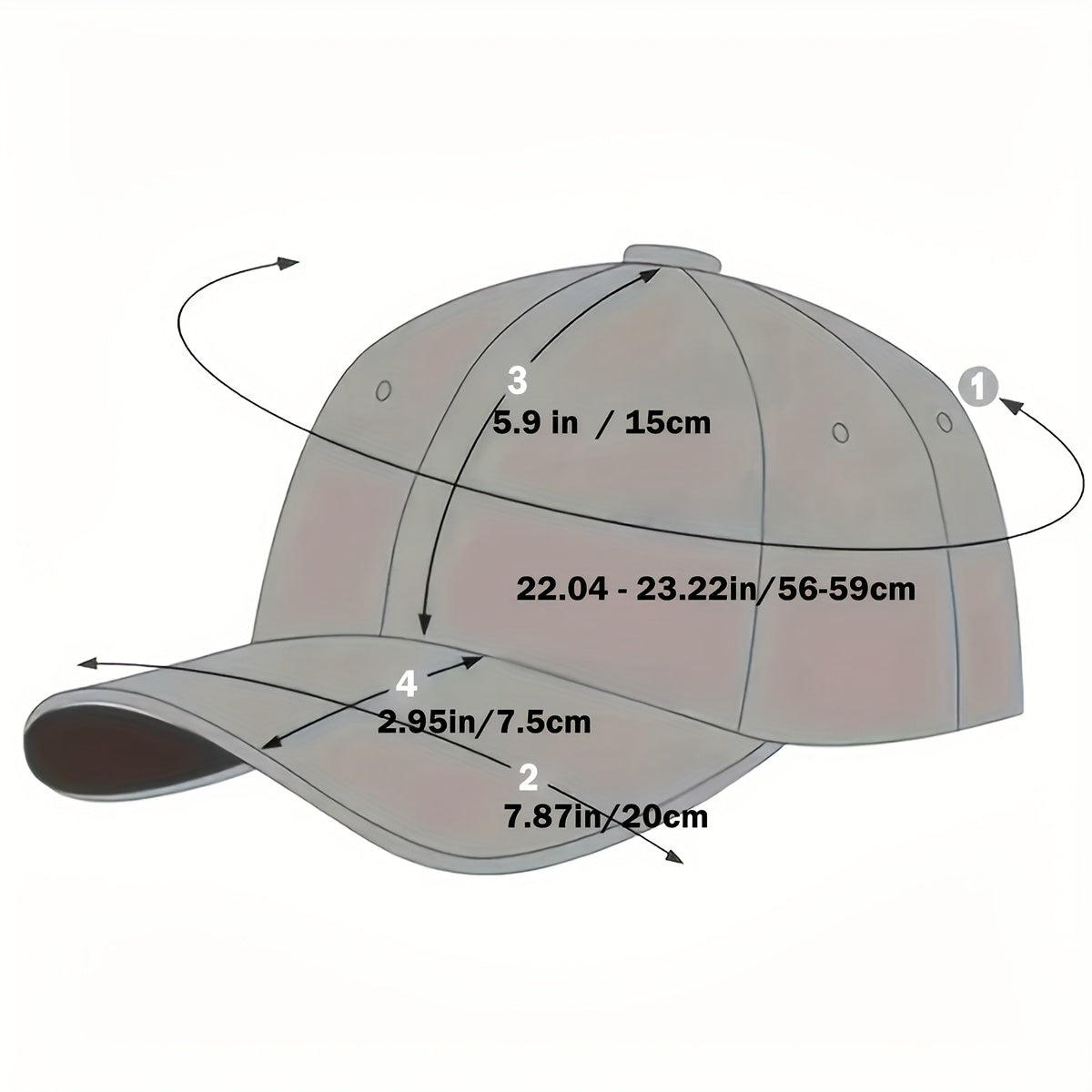1pc MAO GLOBAL Women's Baseball Cap- Brown with Elegant 'V' Badge, Adjustable Snap Closure, Large Non-Elastic Style, Suitable for All Seasons, Daily and Formal Occasions, Unisex Couple Style, Urban Fashion Accessory, Structured Top Design