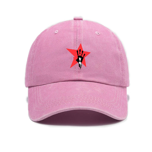 1 Washed Distressed Printed Baseball Cap, Adult Simple and Stylish Printed Washed Distressed Soft Top Sun Baseball Cap, Unisex Versatile Baseball Cap