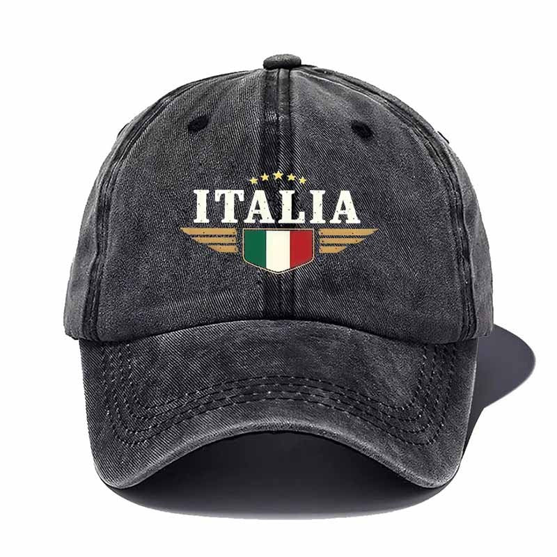 Italian Flag Baseball Cap Suitable for - Lightweight Breathable Hat with Italy Lettering & Tricolor Emblem, Unisex Travel Hat for Men & Women, Italian Heritage Outfit, Outdoor Events & Casual Wear (Durable)